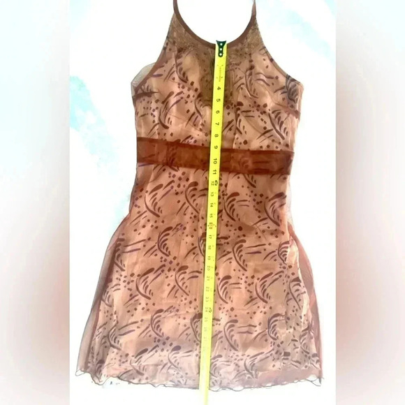 Free People Women’s Layered Lace Sleeveless Backless Halter Mini Dress Small EUC - Picture 9 of 15